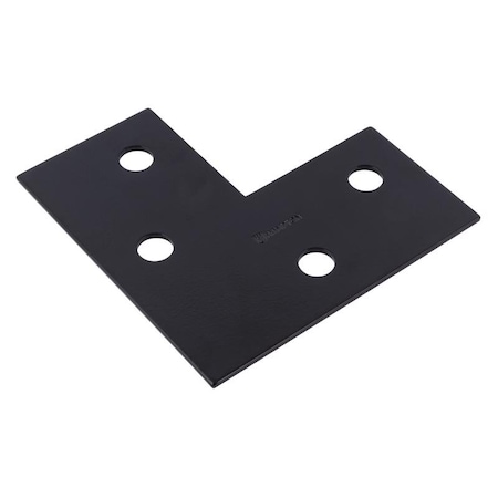 Hampton Hampton 6 in. H X 6 in. W X 1/8 in. D Black Steel Corner Plate 02-3411-410